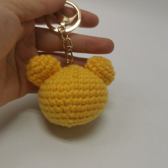 Cute Handmade Crochet Doll Keychain Pikachu Pendant DIY Knitting Gift - Picture 8 of 10